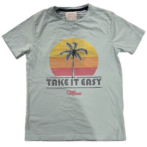 Cactus Boys Take it Easy Maui Cotton T-shirt Size 9/10